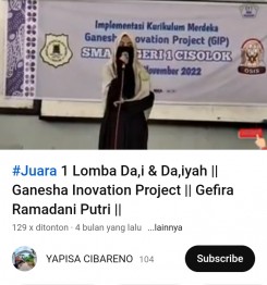 Juara 1 Lomba Da,i & Da,iyah || Ganesha Inovation Project